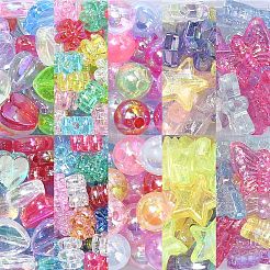 310шт 5 стиля прозрачные акриловые бусины MACR-CJ0001-65