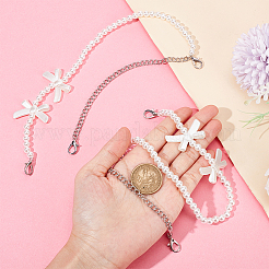 2 шт. регулируемые лямки для сумок из искусственного жемчуга с бисером DIY-AR0003-16C