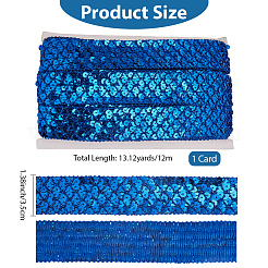 Полиэстер с кружевной отделкой в виде пайеток OCOR-WH20073-01E