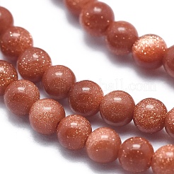 Chapelets de perles en goldstone synthétique&nbsp;G-A177-04-11