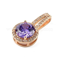 Латунные микро проложить кубического циркония подвески&nbsp;KK-E795-21KCG