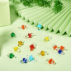 16шт 8 цвета подвески ручной работы лэмпворк&nbsp;LAMP-TA0001-43