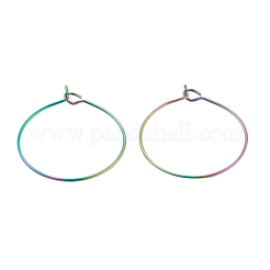 24 шт. 4 размера ионного покрытия (IP) 316L хирургическая нержавеющая сталь фурнитура для сережек-колец STAS-ZZ0001-03M