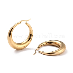 Pendientes de aro de acero inoxidable 304 con revestimiento iónico (IP)&nbsp;EJEW-O096-45G