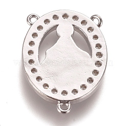 Латунные микропаве из прозрачного кубического циркония ZIRC-L075-77A-P