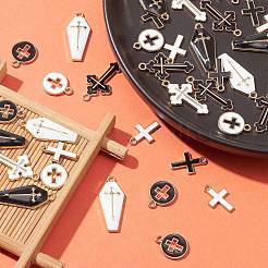 40шт 8 стиля подвески из сплава с эмалью&nbsp;ENAM-CJ0005-20