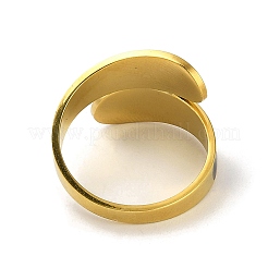 Кольцо-манжета каплевидной формы из нержавеющей стали 304 RJEW-M160-01G