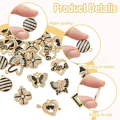 28шт 11 стиля подвески из сплава с эмалью&nbsp;FIND-FS0003-24