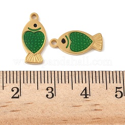 Подвески из нержавеющей стали 304 с эмалью&nbsp;STAS-U057-31G