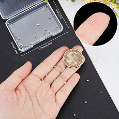 40шт 925 бусины из стерлингового серебра&nbsp;STER-BBC0002-04B