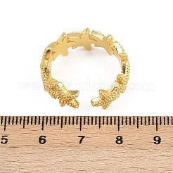 Латунные регулируемые манжеты для женщин RJEW-H256-16G