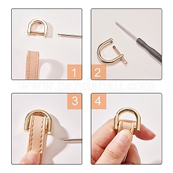 Сплав D-кольцо скобы застежки PALLOY-PH0005-86