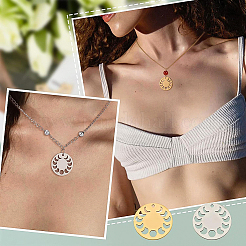 16 шт. 8 стиля 201 нержавеющая сталь соединительные подвески и кулоны&nbsp;STAS-BC0003-36