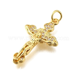 Ottone micro spianare pendenti zirconi&nbsp;X-KK-S523-13G