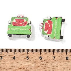 Bedruckte Holzperlen mit Sommermotiven&nbsp;WD-CBAA998-A05