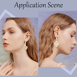 20 шт. латунные серьги с защелкой KK-BBC0010-51