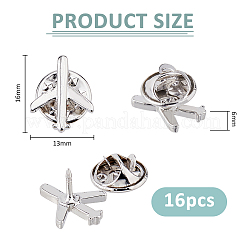 16 шт. броши в виде самолета JEWB-FH0002-34