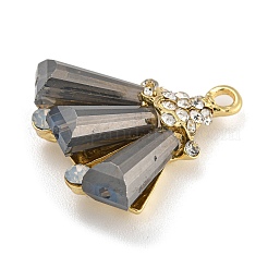 Стеклянные подвески из сплава с покрытием стойки FIND-M033-09A-02