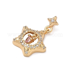 Латунные микро проложить кубического циркония подвески&nbsp;KK-C168-04G