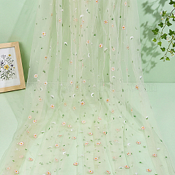Tela de organza de poliéster con flores&nbsp;DIY-PH0038-38C