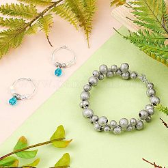 Текстурированные разделительные бусины из нержавеющей стали 304&nbsp;STAS-UN0005-53