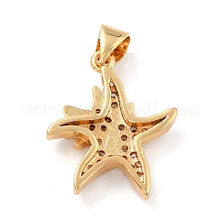 Pendentifs en laiton zircon cubique transparent&nbsp;X-ZIRC-L100-068G