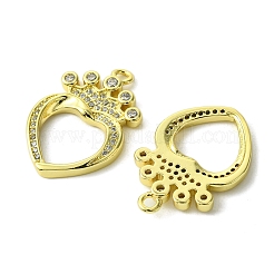 Кулоны из экологически чистой латуни с микропаве и кубическим цирконием&nbsp;KK-A204-16G