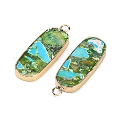 Pendentifs en jaspe impérial synthétique teint&nbsp;GG-CBAA20A-05G-08