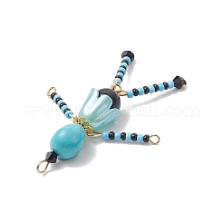 Подвески в виде маленьких скелетиков из стеклянного бисера PALLOY-MZ00761