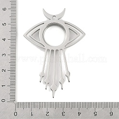 304 Edelstahl Medaillon große Anhänger&nbsp;STAS-S132-12P-01