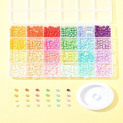 Наборы для изготовления браслетов из стеклянных бусин своими руками&nbsp;SEED-FS0001-39