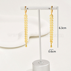 Модные ретро-серьги-кольца с кисточками из латуни в виде листьев NP2423