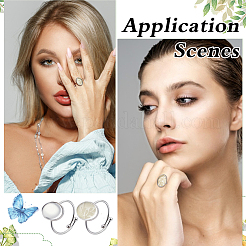 DIY-Sets zur Herstellung ovaler Fingerringe&nbsp;DIY-ME0002-65