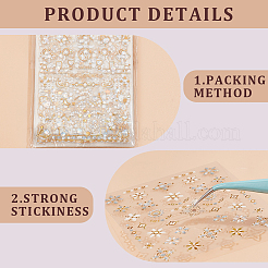 3d бронзовая луна солнце звезда наклейки для ногтей DIY-WH0449-47