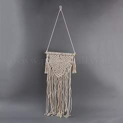 Colgante de pared tejido macramé cordón de algodón&nbsp;HJEW-C010-13