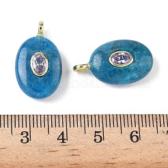 Подвески из натурального апатита и кубического циркония&nbsp;G-Z076-01G-16