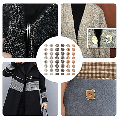 24 шт. 3-х цветные кнопки из сплава и латуни FIND-NB0003-65