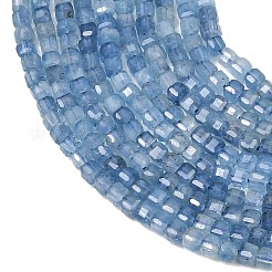 Нити бусины из натурального синего аквамарина дьявола&nbsp;G-B175-C02-2x2mm
