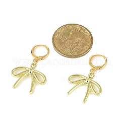 2 пара 2-х стилевых серег-колец из сплава с бантом&nbsp;EJEW-JE06357