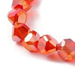 Прозрачные стеклянные бусины гальваническим пряди EGLA-I017-04-AB03