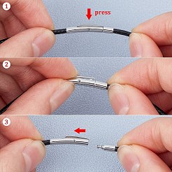 2 шт. 2-цветный полиэстеровый вощеный шнур для изготовления ожерелий MAK-SC0001-13B