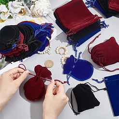 48 pochette rectangulaire en velours avec cordon de serrage&nbsp;TP-NB0001-49