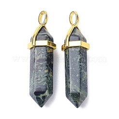 Кулоны из натуральной яшмы камбаба с острым носком&nbsp;G-G025-01G-17