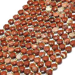 Натуральные красные яшмы бусы пряди G-C116-A62-02