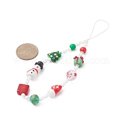 Sangles mobiles au chalumeau de noël faites à la main&nbsp;HJEW-TA00012