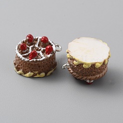 Подвески из непрозрачной смолы&nbsp;RESI-WH0077-27B