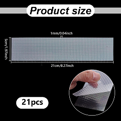 21 шт. прямоугольные полоски липкой ленты Peva Grip&nbsp;AJEW-WH0709-045