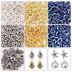 Kit de fabrication de bracelet de perles diaboliques mauvais œil&nbsp;DIY-NB0006-18