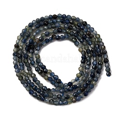 Натуральные сапфировые бусинки G-F803-A01-01B