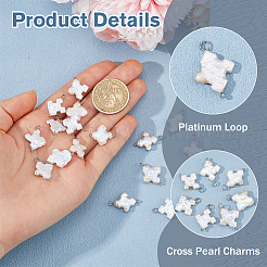 16 Stück Anhänger aus natürlicher Keshi-Perle&nbsp;PALLOY-HS00046